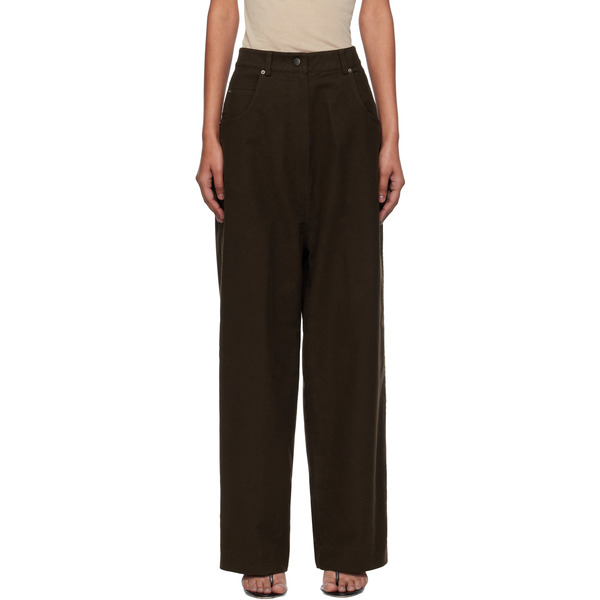  Gia Studios Pantalon Grace Brun 
