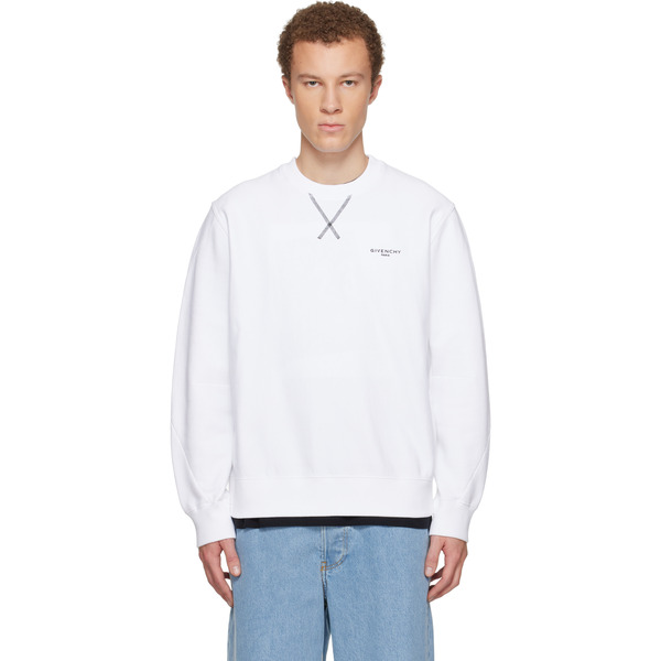  Givenchy Pull Molletonné Blanc 
