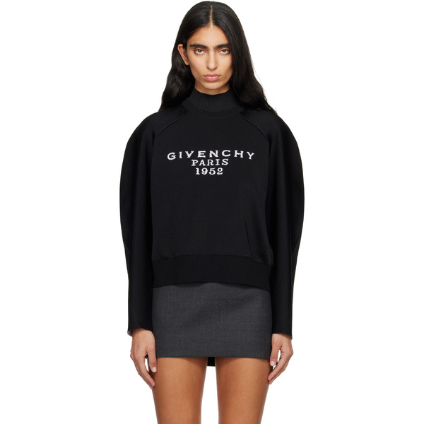  Givenchy Pull Noir à Logo 