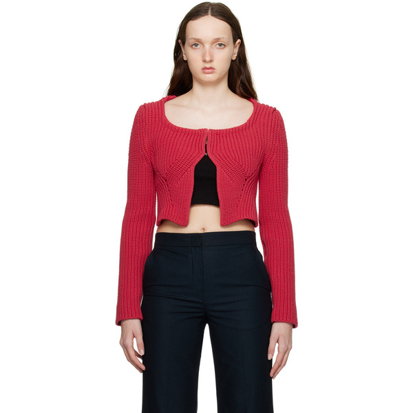  Recto Cardigan épais Rouge 