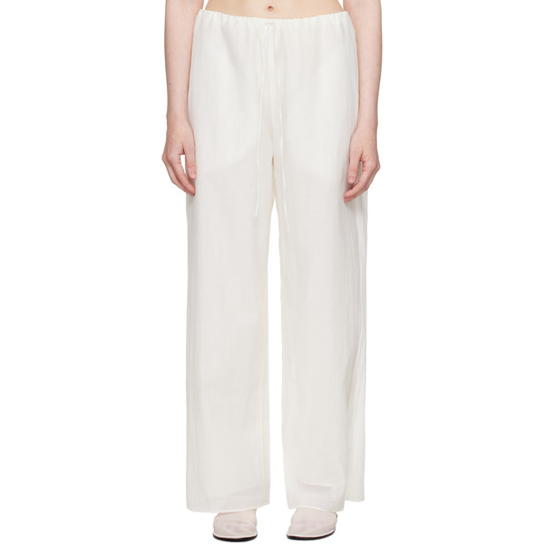  Ruohan Pantalon Rae Blanc 