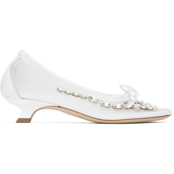  Simone Rocha Chaussures à Talon De Style Ballerine à Ornements Facettés Exclusives à Ssense - Mariage 