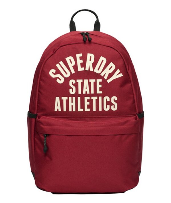  Superdry Femme Impression De Logo Athletic Montana Sac à Dos, Bourgogne & Crème   Taille: 45x29x13cm 