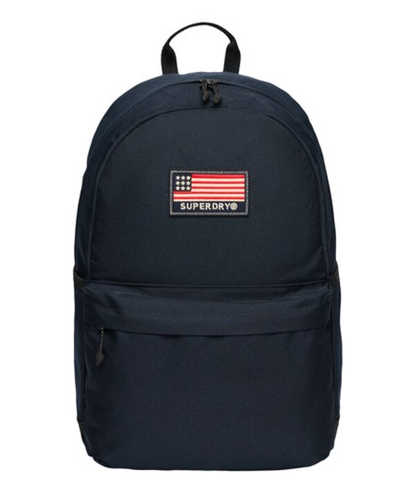  Superdry Homme Insigne De Logo Montana Classic Patch Sac à Dos, Bleu Marine & Rouge   Taille: 45x29x13cm 