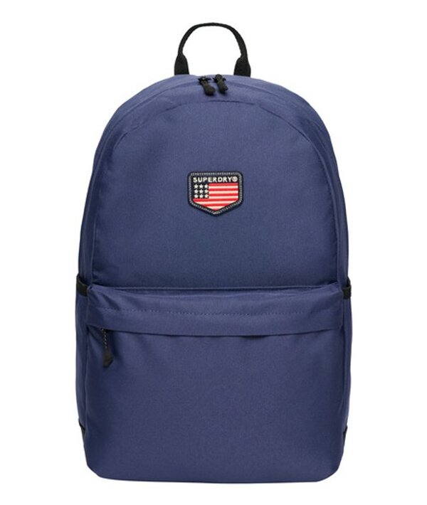  Superdry Homme Insigne De Logo Montana Classic Patch Sac à Dos, Bleu Marine & Rouge   Taille: 45x29x13cm 