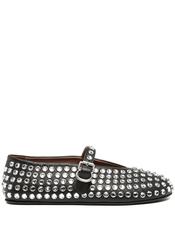  Alaïa Alaïa Strass Embellsihed Leather Ballets 