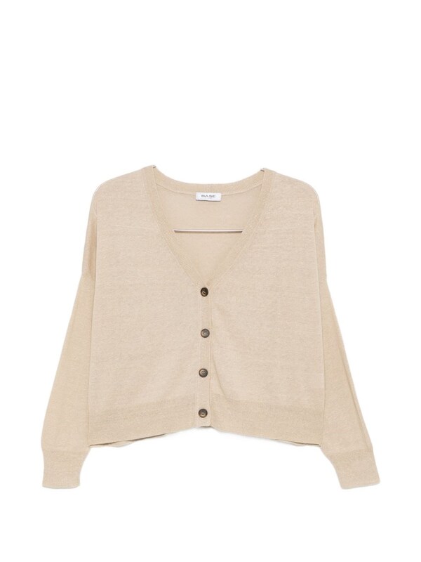  Base Base Linen And Cotton Blend Cardigan 