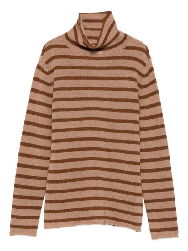  Beyou Beyou Striped Cashmere Sweater 