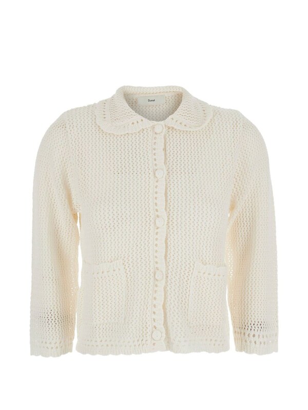  Dunst Dunst Linen And Cotton Blend Cardigan 