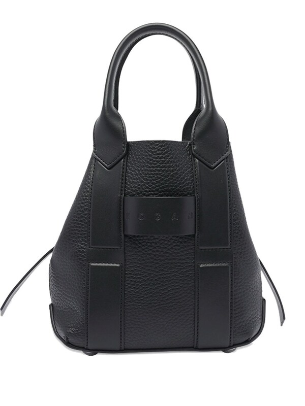  Hogan Hogan Script Small Leather Tote Bag 
