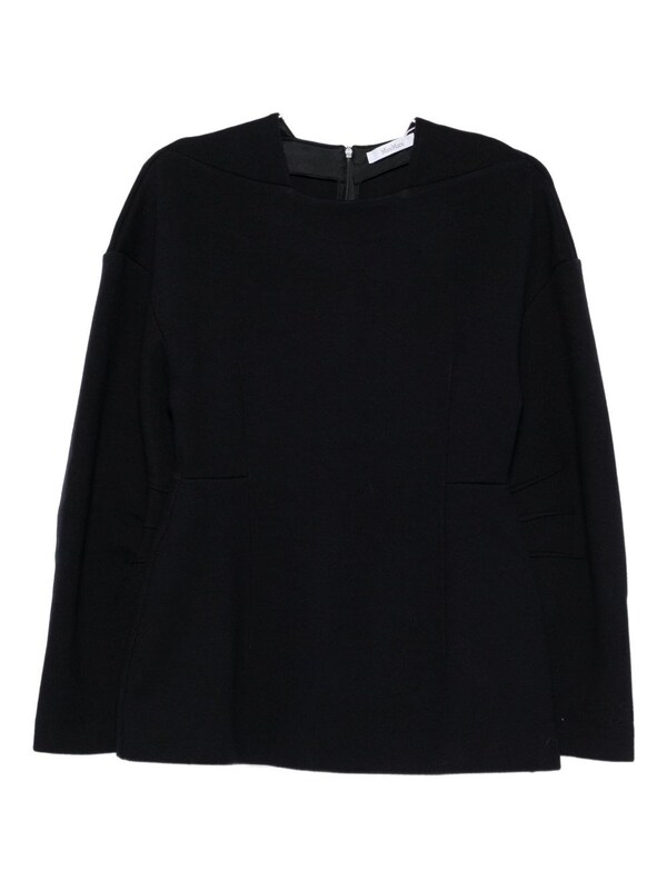  Max Mara Max Mara Crew Neck Sweater In Wool And Cotton 
